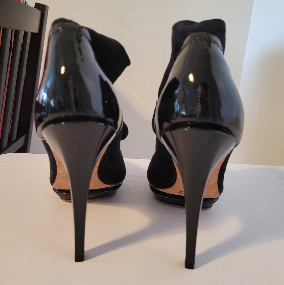 L.A.M.B  bootie heels